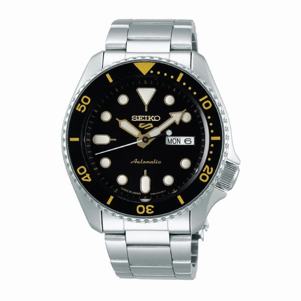 [JDM] Seiko 5 Sports (Japan Made) Automatic Silver Stainless Steel Band Watch SBSA007 SBSA007J (Not For EU Buyers) (LOCAL BUYERS ONLY)