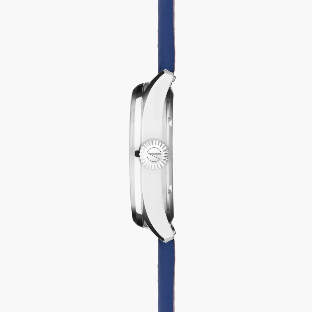 Accurist Aviation Mens Watch 76001 Blue Leather Strap with Blue Dial