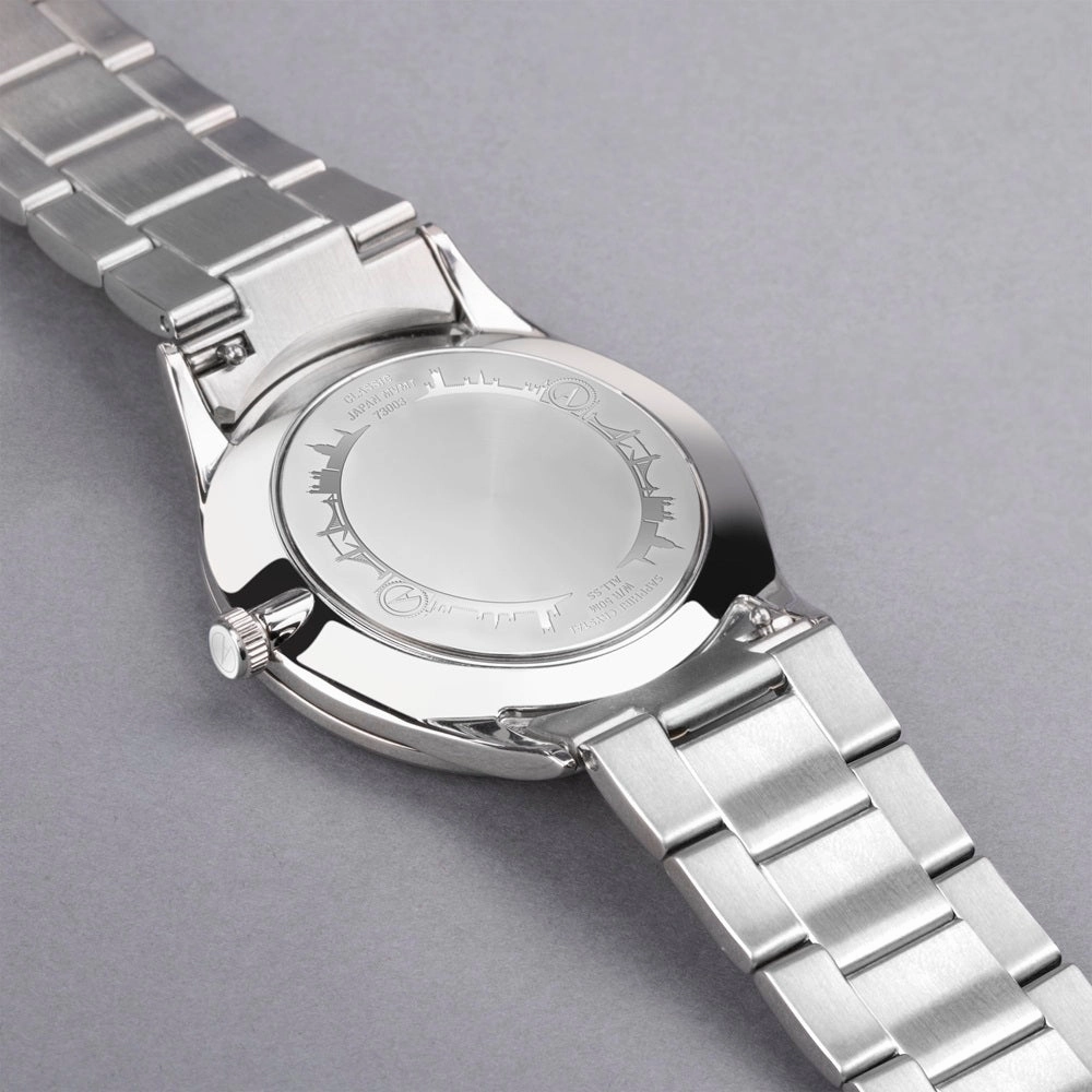 Accurist Classic Mens Watch 73003 Stainless Steel with Blue Dial