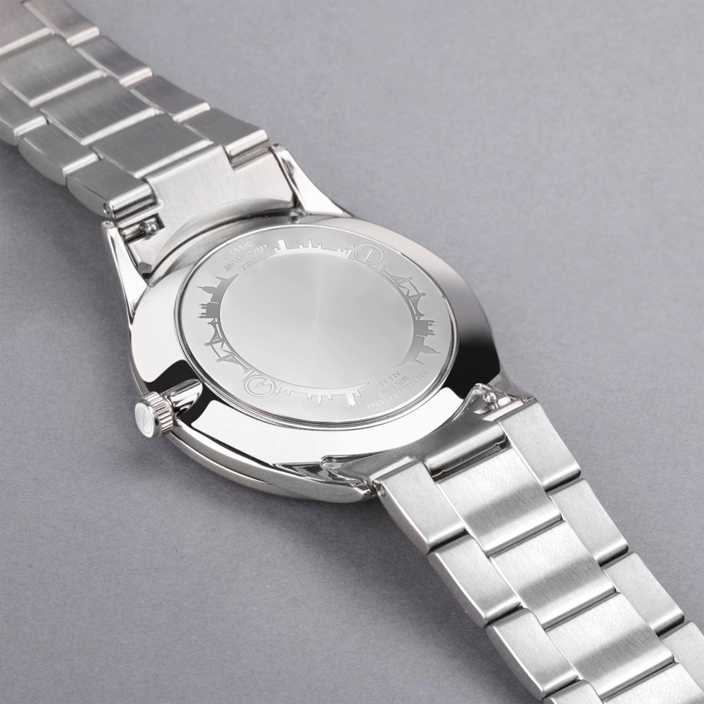 Accurist Classic Mens Watch 73006 Stainless Steel with Black Dial