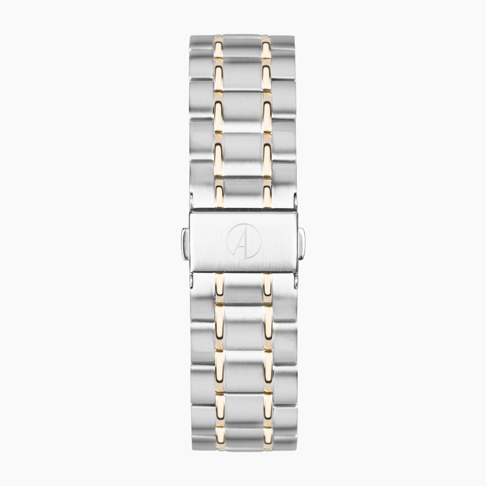 Accurist Classic Mens Watch 73007 Stainless Steel Two Tone with Green Dial