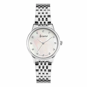 Accurist Dress Ladies Watch with Mother of Pearl Diamond Set Dial 77000
