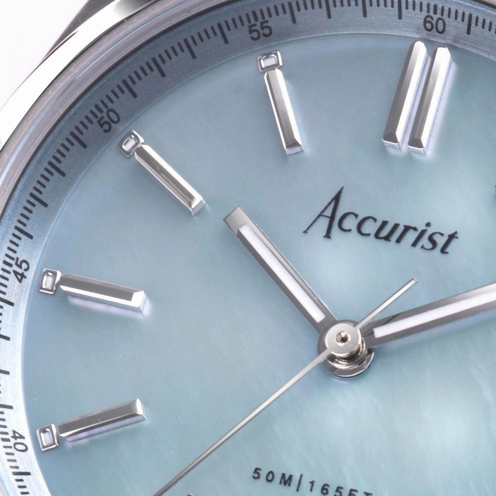 Accurist Everyday Ladies Watch Blue Pearl Dial 74002