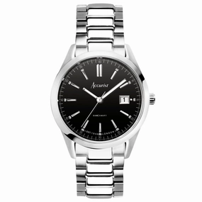 Accurist Everyday Mens Bracelet Watch Black Dial 74014