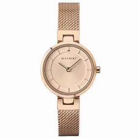 Accurist Ladies Watch Rose Gold Plated 8252