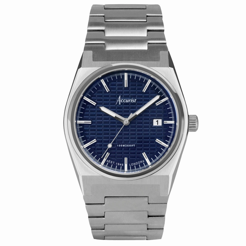 Accurist Origin Mens Bracelet Watch Blue Dial 70019