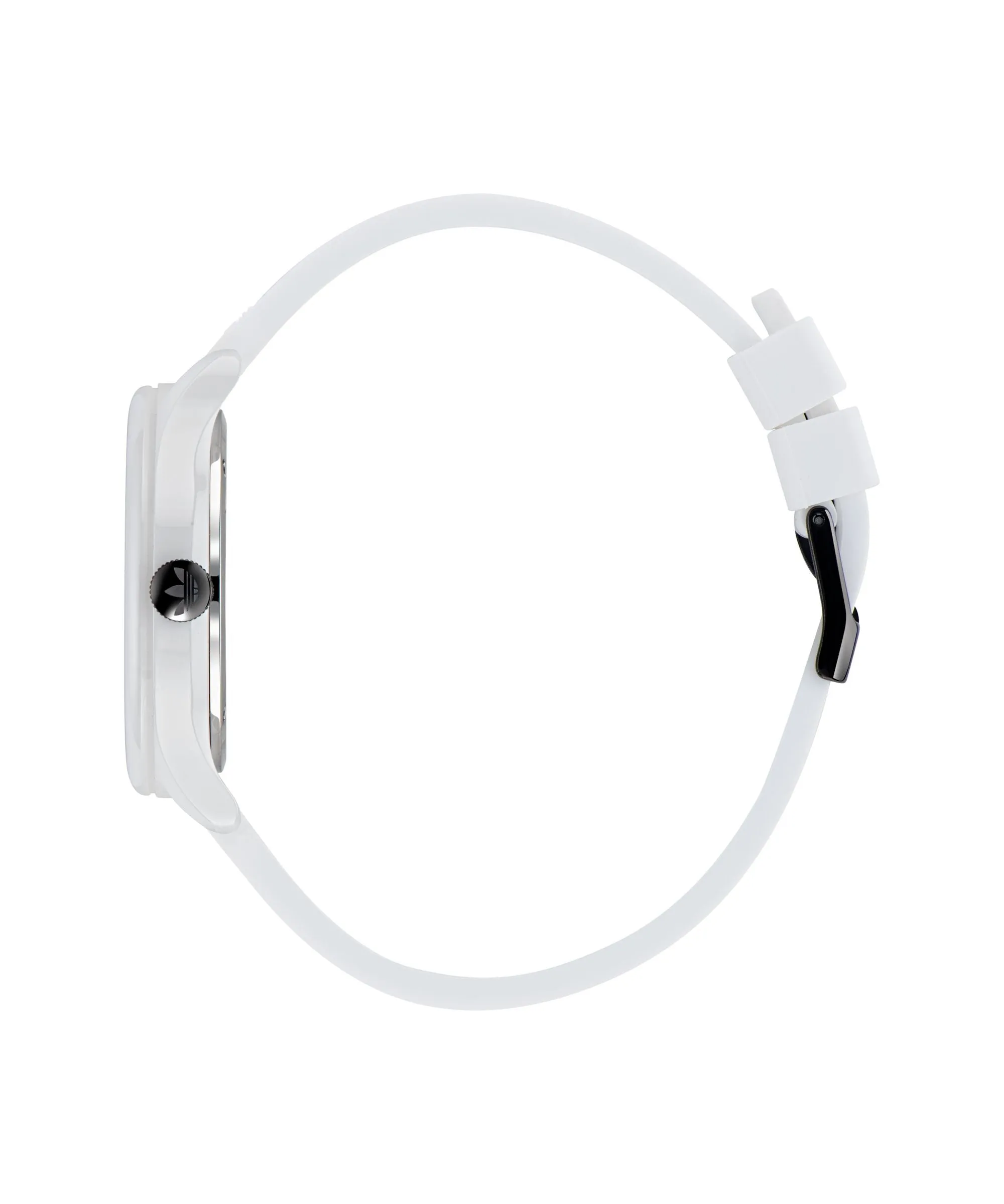 Adidas Code One 40mm White Dial White Silicone Strap Watch AOSY23030