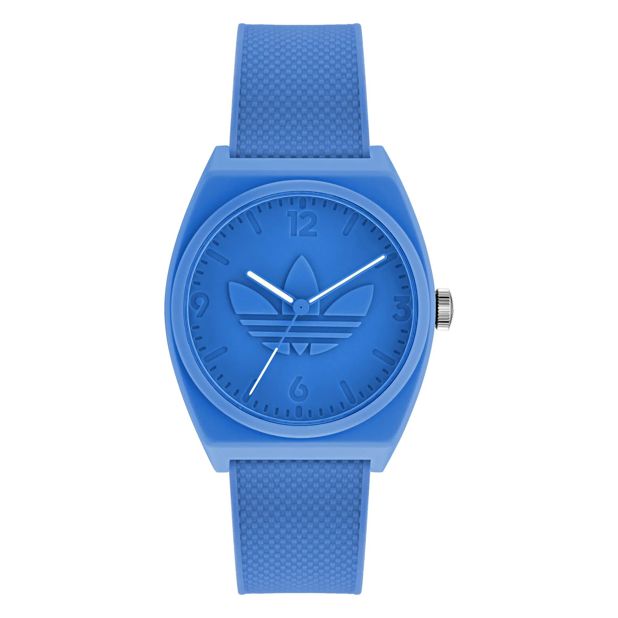 Adidas Project Two 38 Blue Dial Resin Watch AOST22033