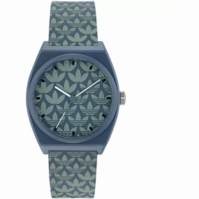 Adidas Men's Watch - Originals Blue Resin Case Silicone Rubber Strap | AOST23053