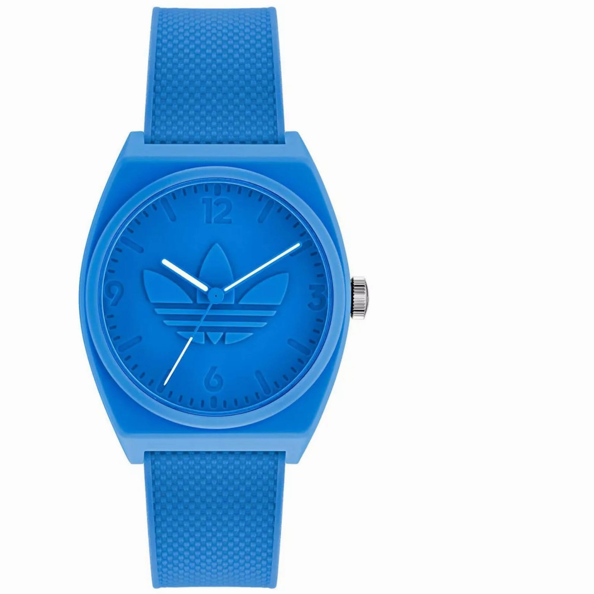 Adidas Men's Watch - Originals Quartz Resin Case Blue Dial Rubber Strap | AOST22033