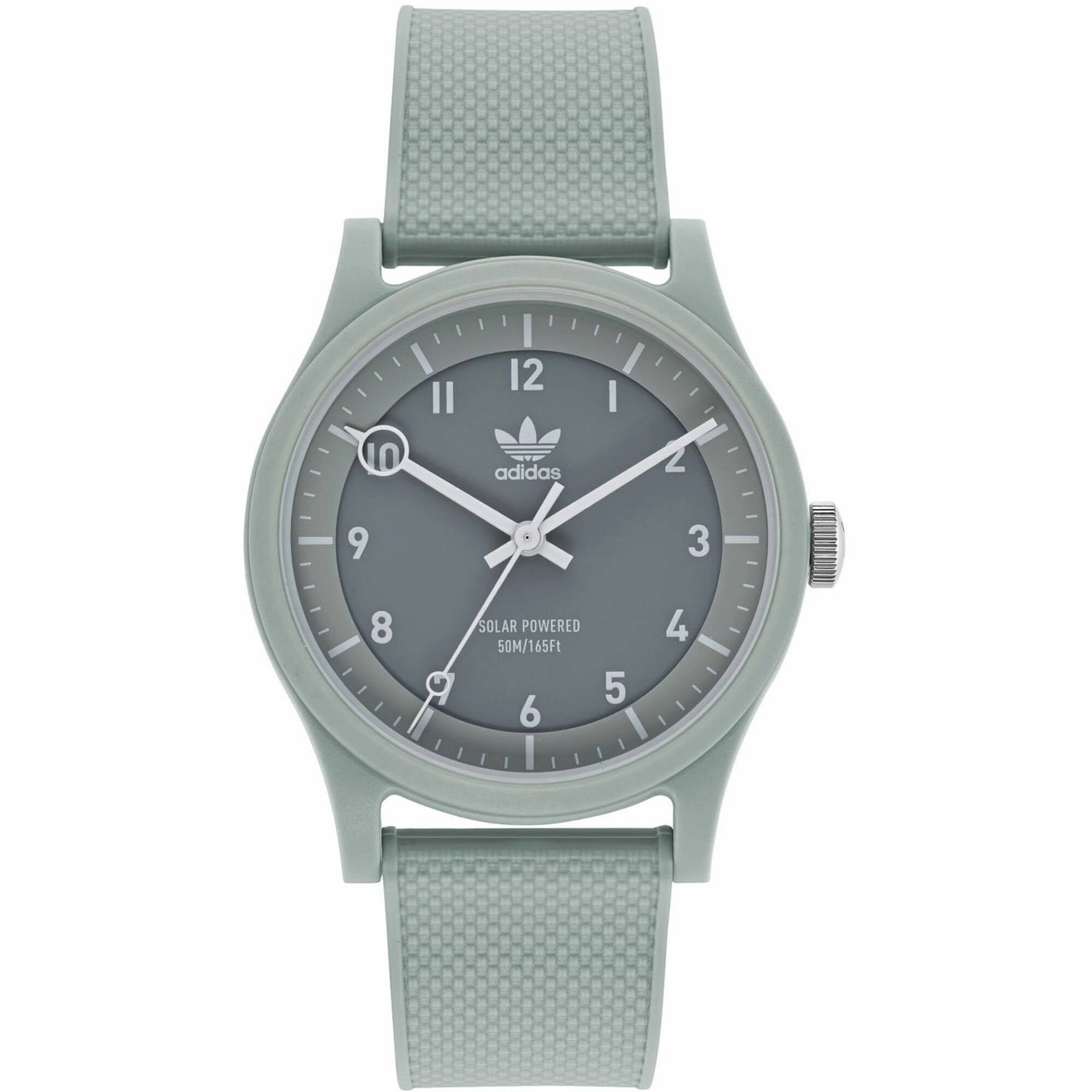 Adidas Men's Watch - Originals Quartz Resin Case Gray Dial Rubber Strap | AOST22044