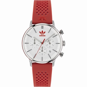Adidas Men's Watch - Originals Quartz White Dial Silicone Rubber Strap | AOSY23019