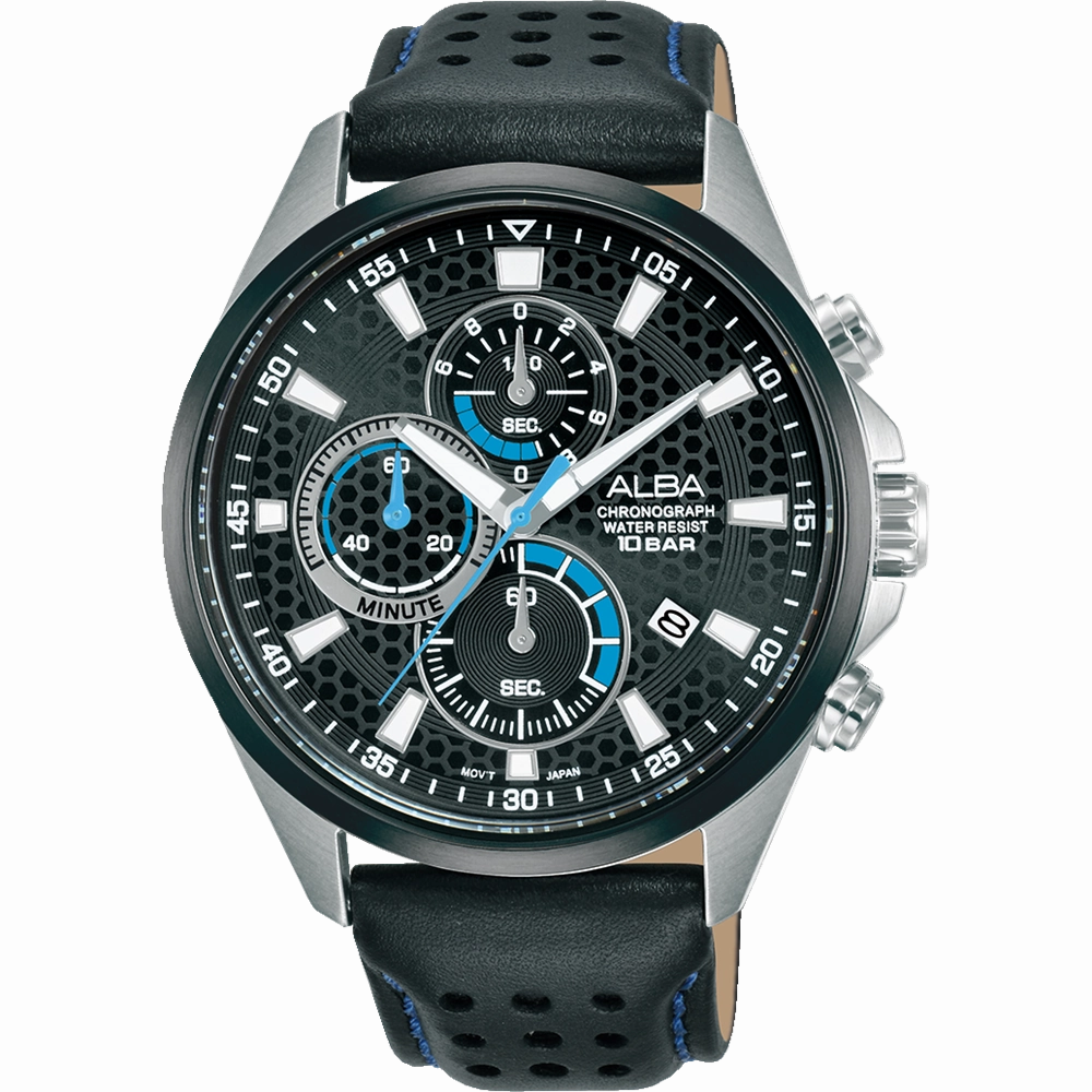 Alba Active Sports Chronograph Black Dial Mens Watch AM3879X