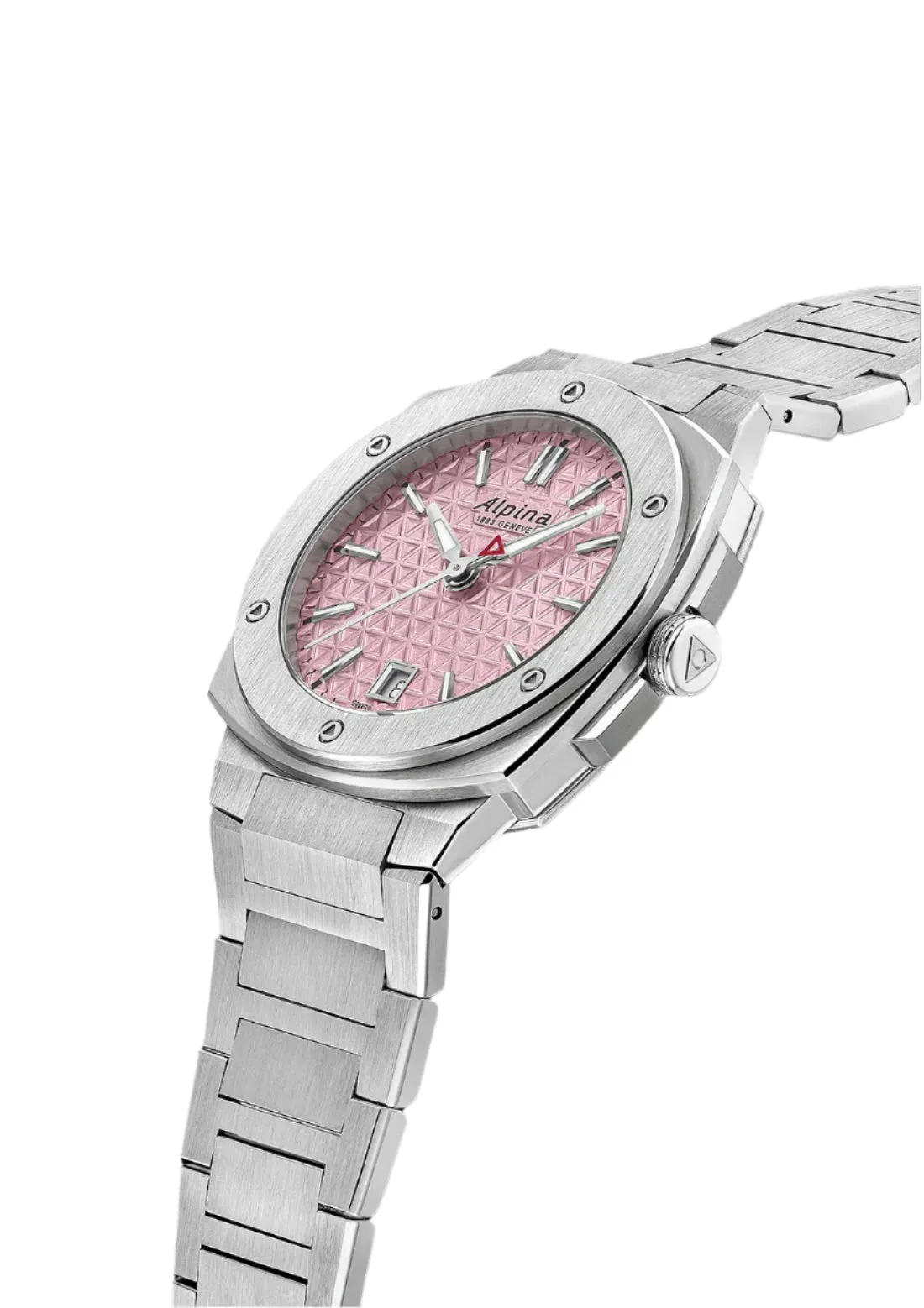 Alpina Alpiner Pink Dial Stainless Steel Watch AL-220PI2AE6B
