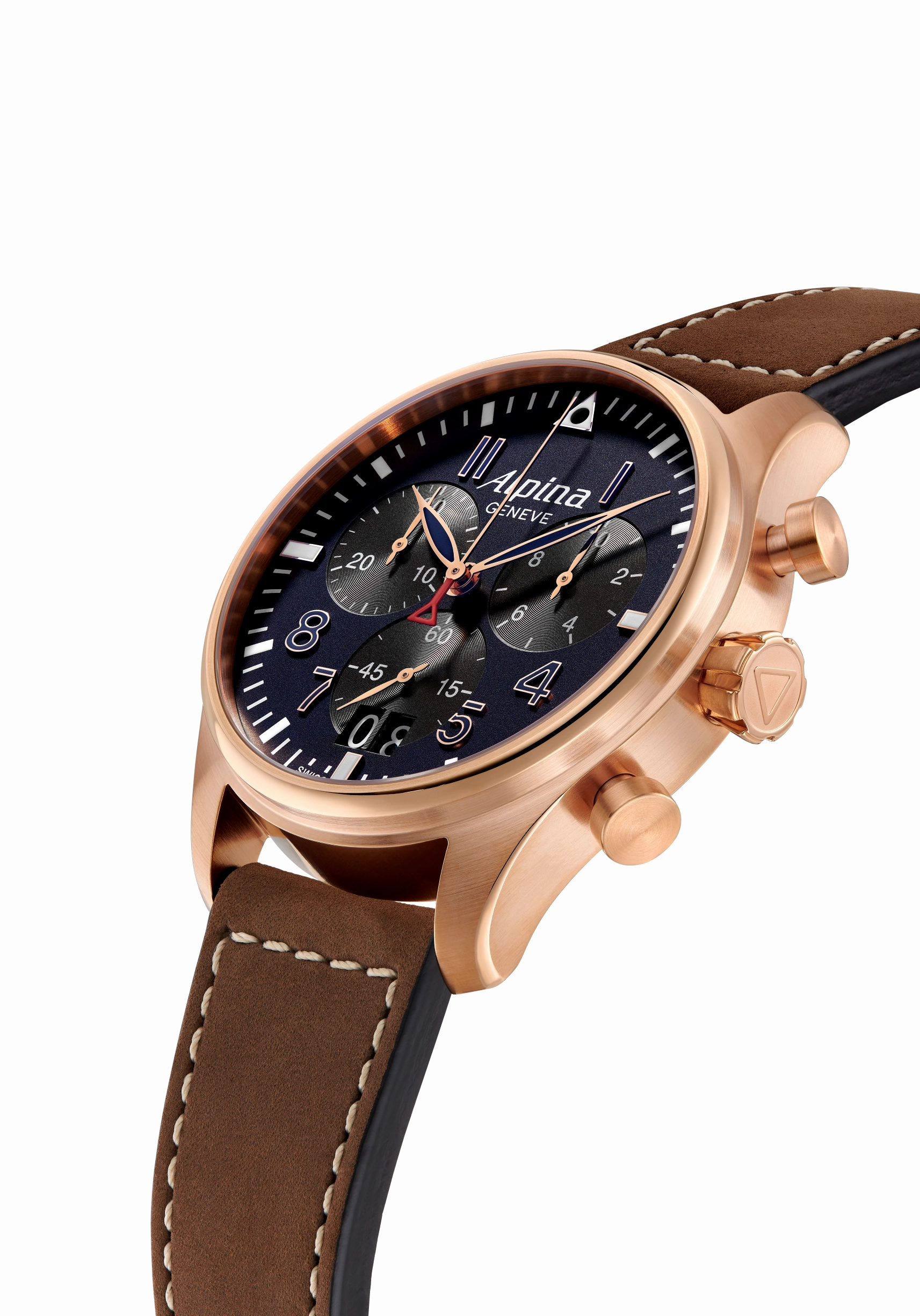 Alpina Startimer Pilot Chronograph Watch AL-372NB4S4
