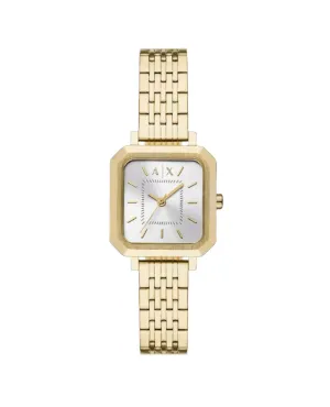 Armani Silver Dial Gold Tone Stainless Steel Watch AX5725