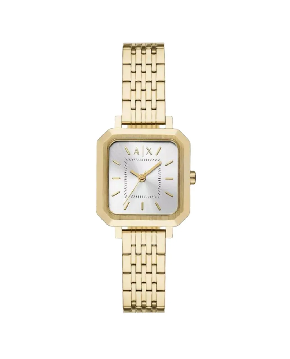 Armani Silver Dial Gold Tone Stainless Steel Watch AX5725