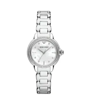 Armani Silver Dial Stainless Steel Watch Model AR11596