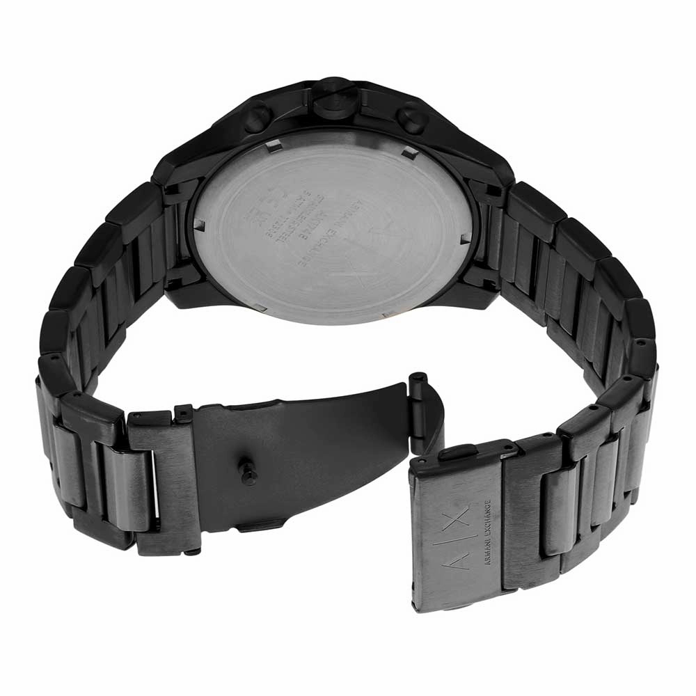 Armani Exchange Black Chronograph Watch Bold Design AX7153SET
