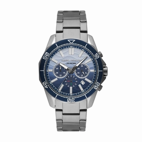 Armani Exchange Chronograph Blue Dial Gunmetal Stainless Steel Watch AX1967