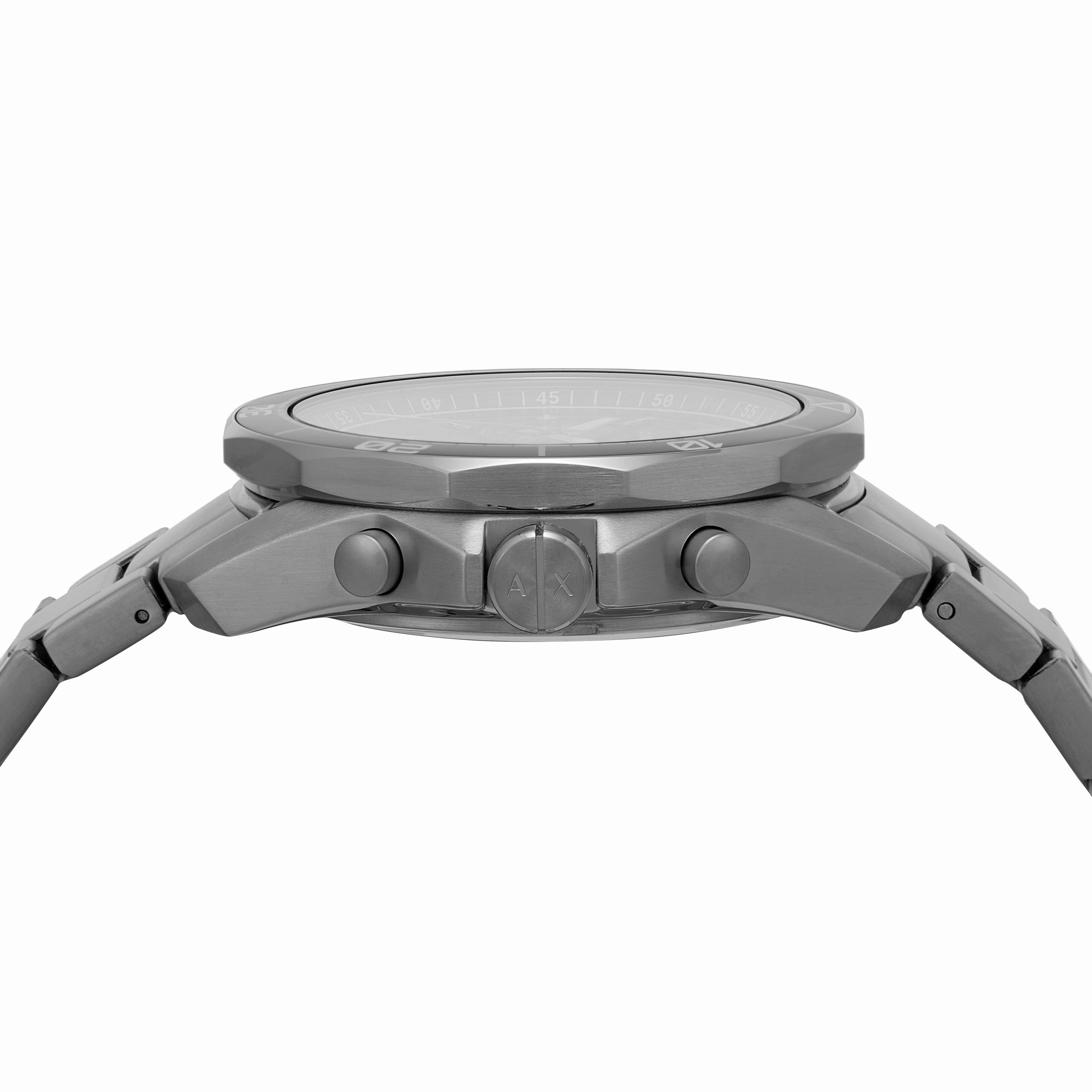 Armani Exchange Chronograph Gunmetal Stainless Steel Watch AX1959