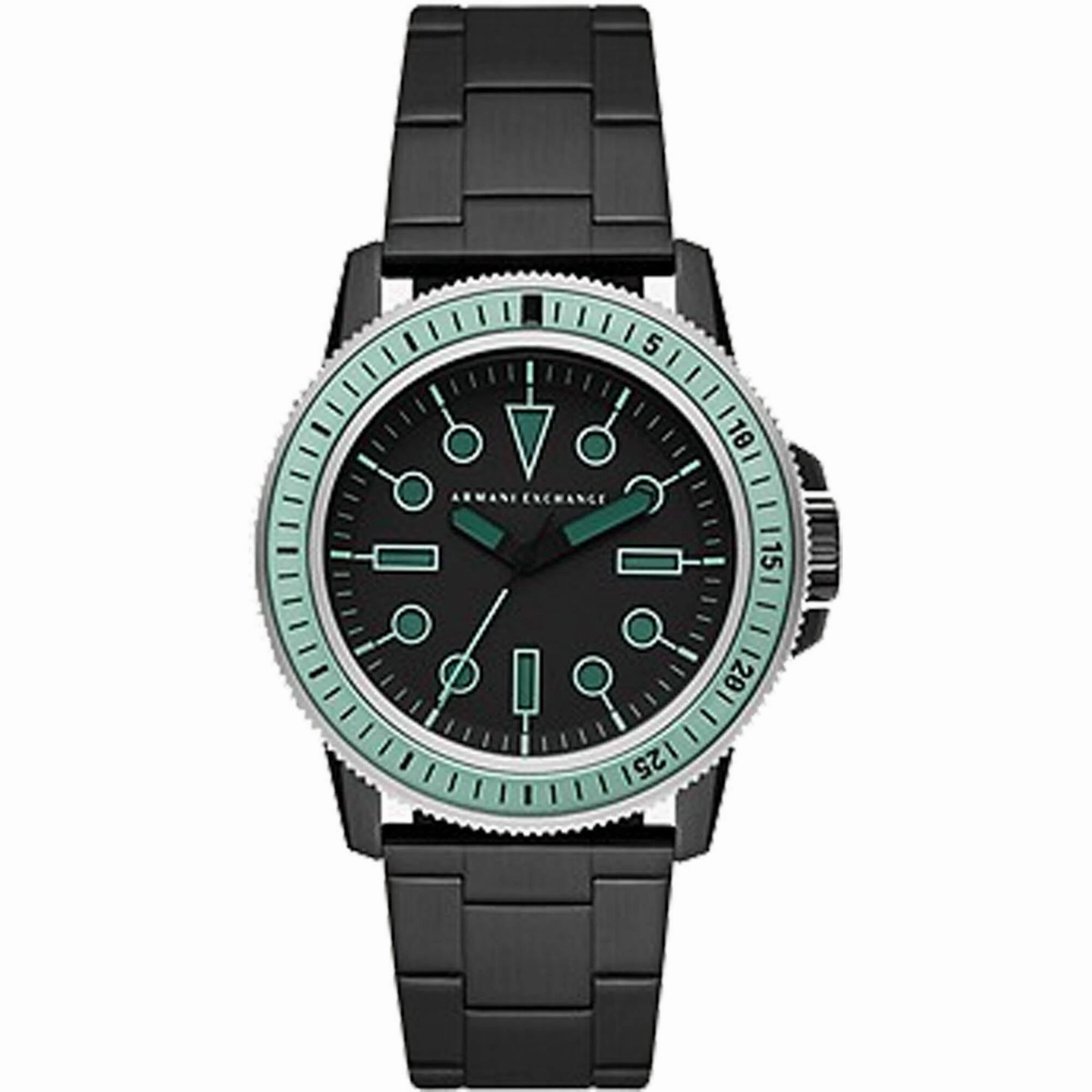 Armani Exchange Men's Watch - Classic Quartz Black Stainless Steel Bracelet | AX1858