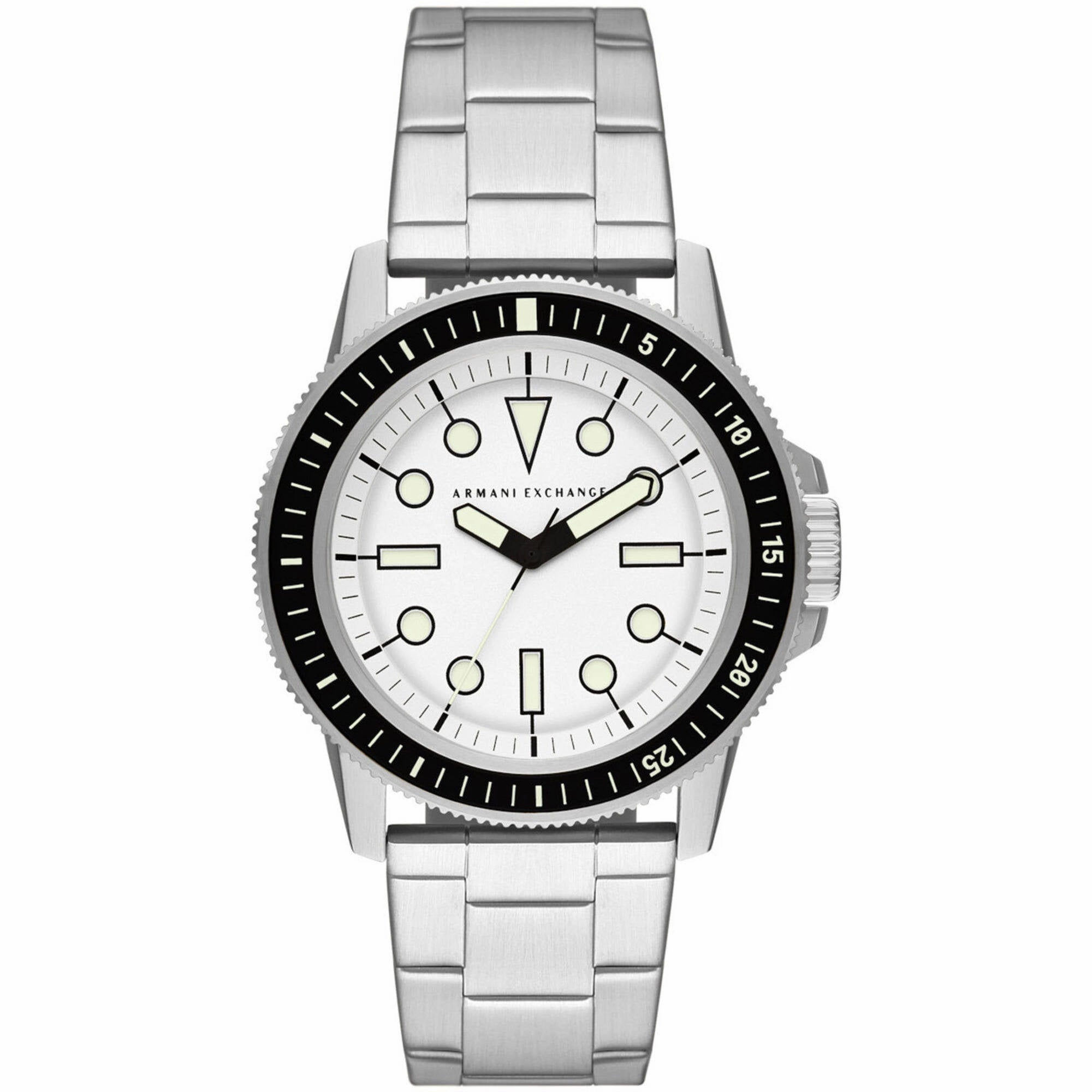 Armani Exchange Men's Watch - Classic Quartz Silver Tone Steel Bracelet | AX1853