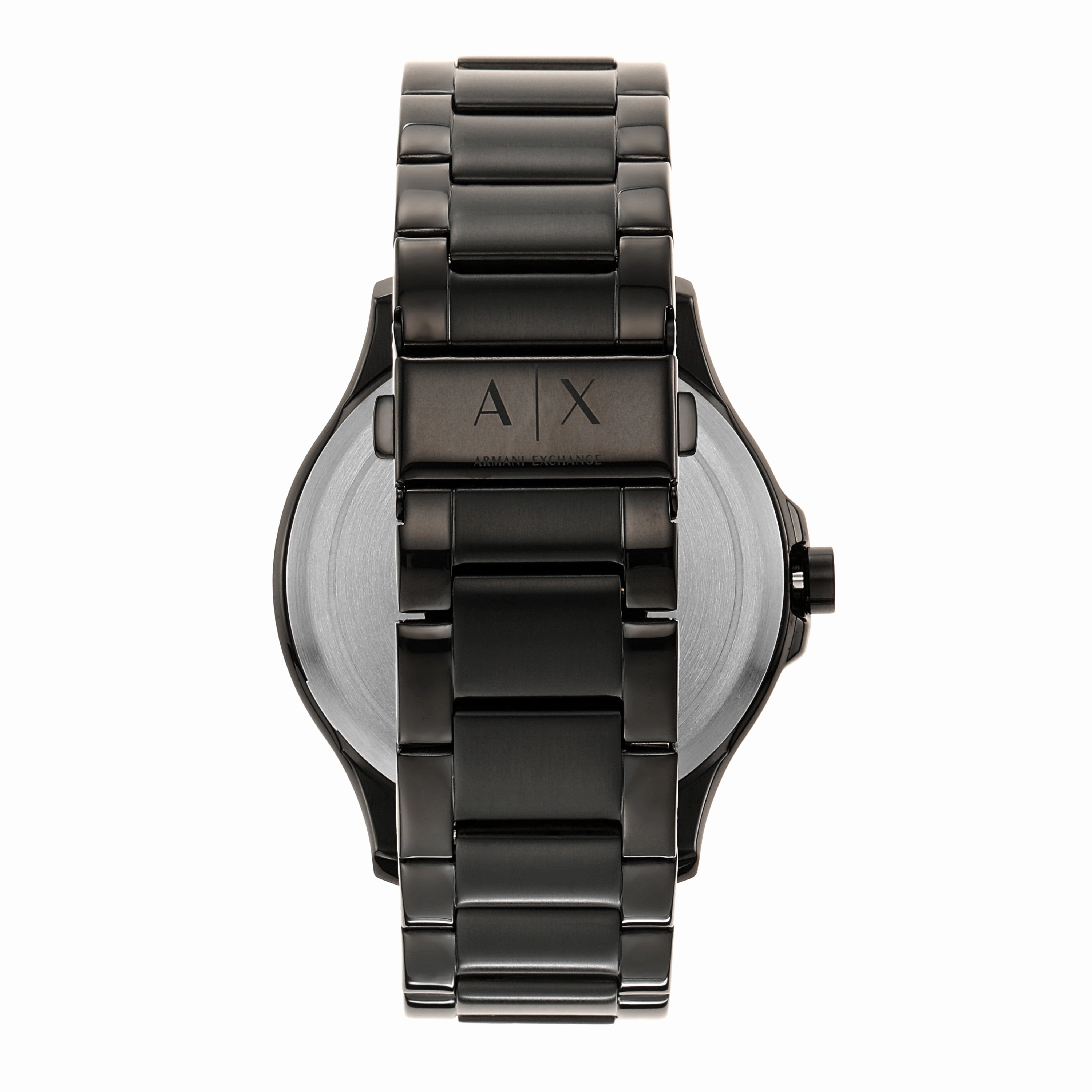 Armani Hampton Sophisticated Black Steel Watch for Men AX2413