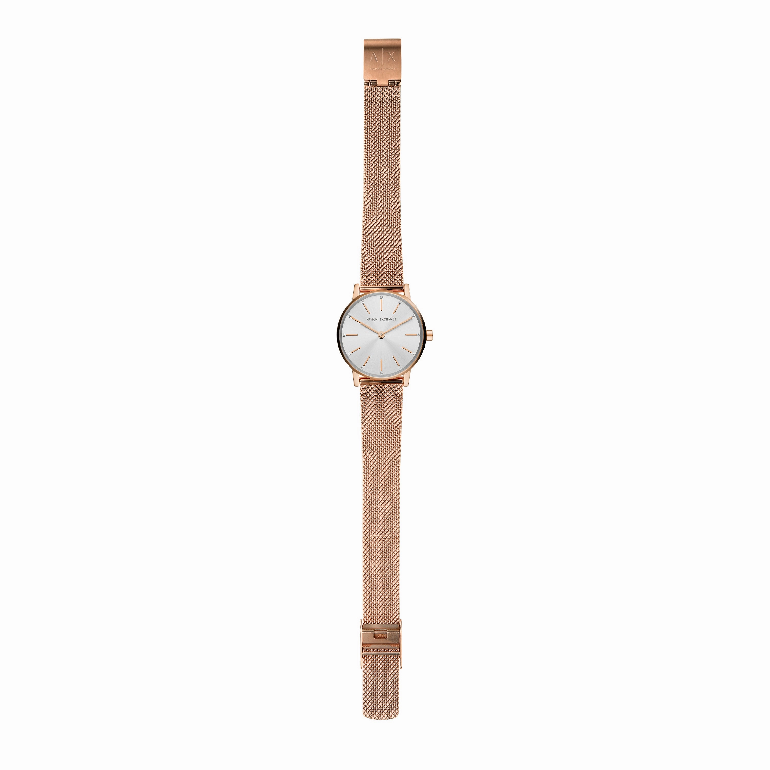 Armani Rose Gold Luxury Watch with Stainless Steel Band AX7121