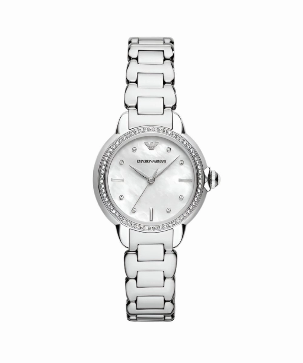 Armani Silver Dial Stainless Steel Watch Model AR11596