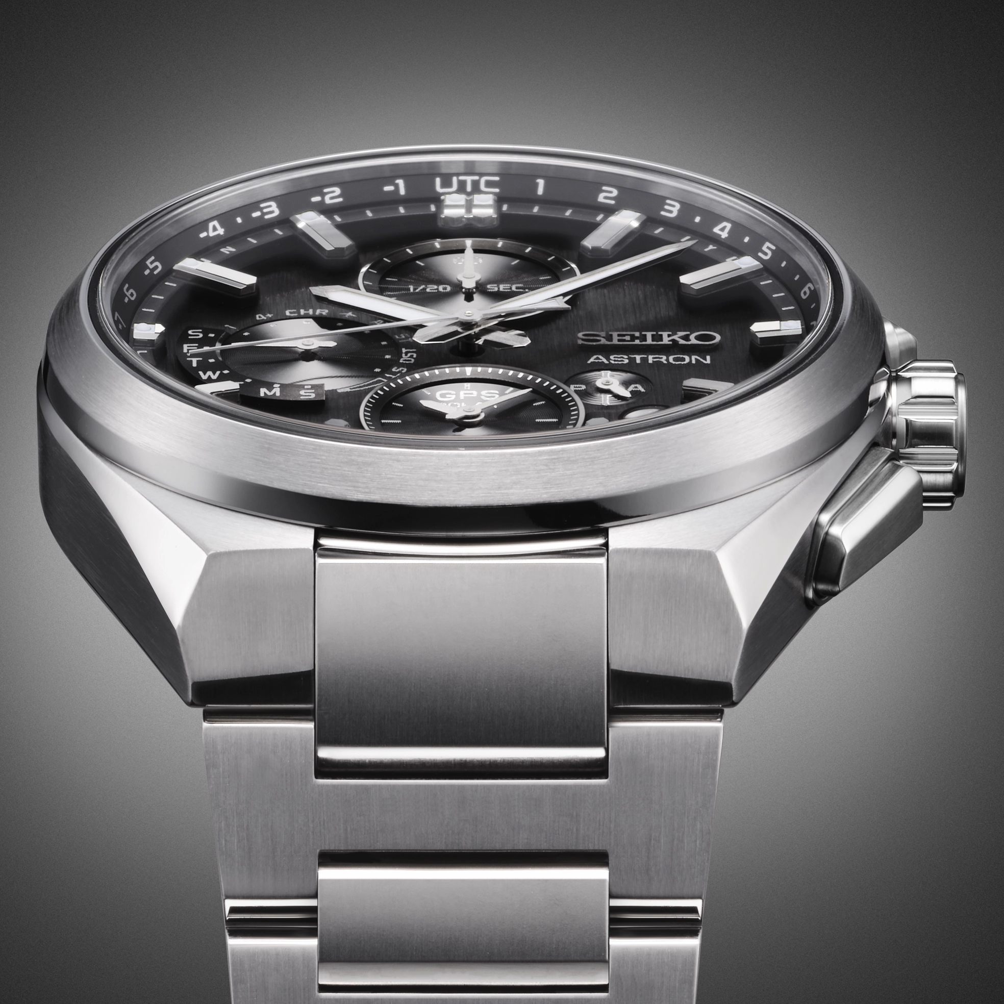 Astron GPS Solar Dual-Time Chronograph SSH163