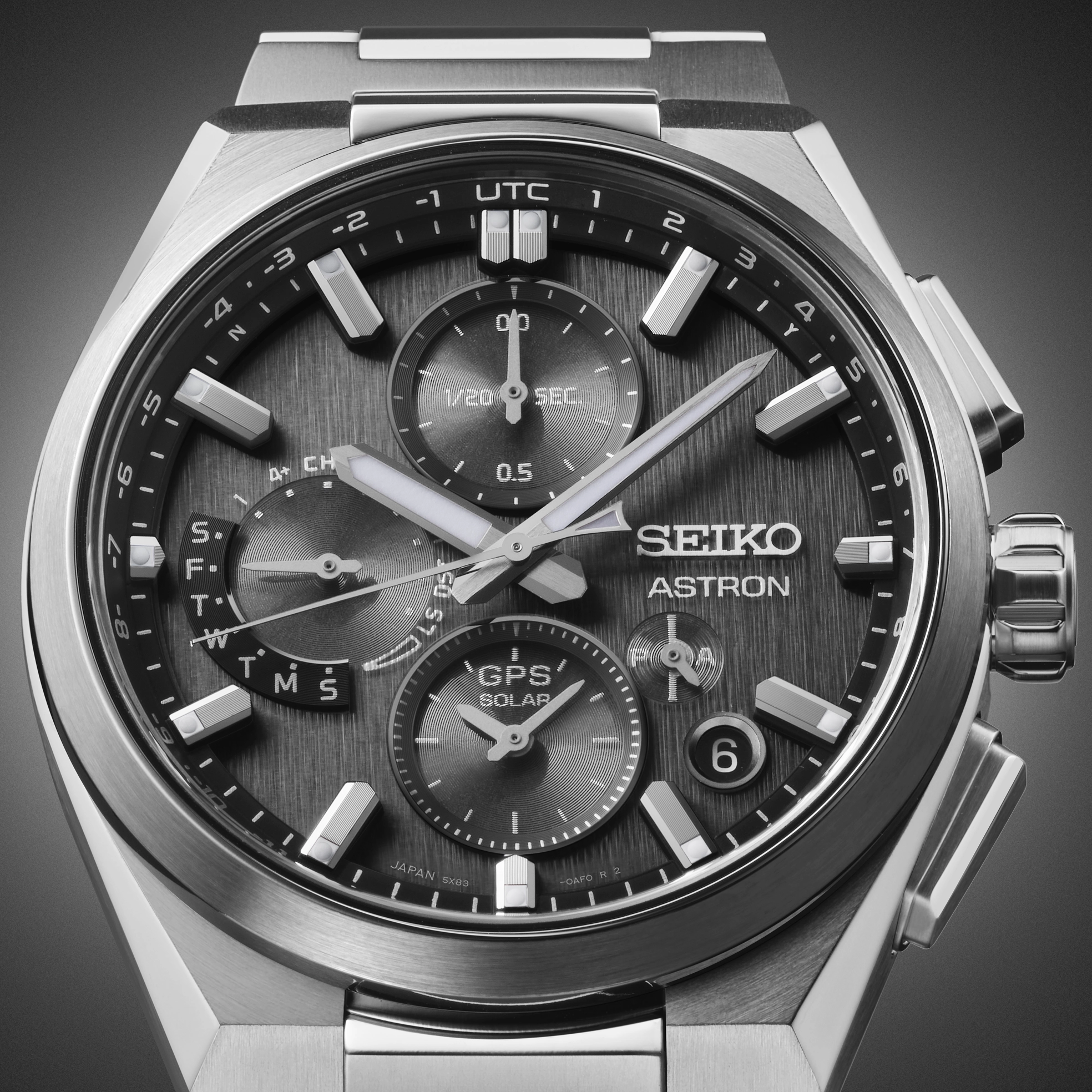 Astron GPS Solar Dual-Time Chronograph SSH163