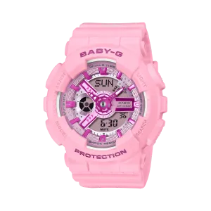 Baby-G 100M Pink Dial Resin Band Watch BA110YK-4A