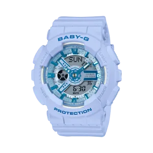 Baby-G Blue Dial Blue Resin Band Watch BA110YK-2A