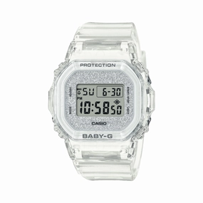 Baby-G Digital Glitter Clear Transparent Resin Band Watch BGD565GC-7D