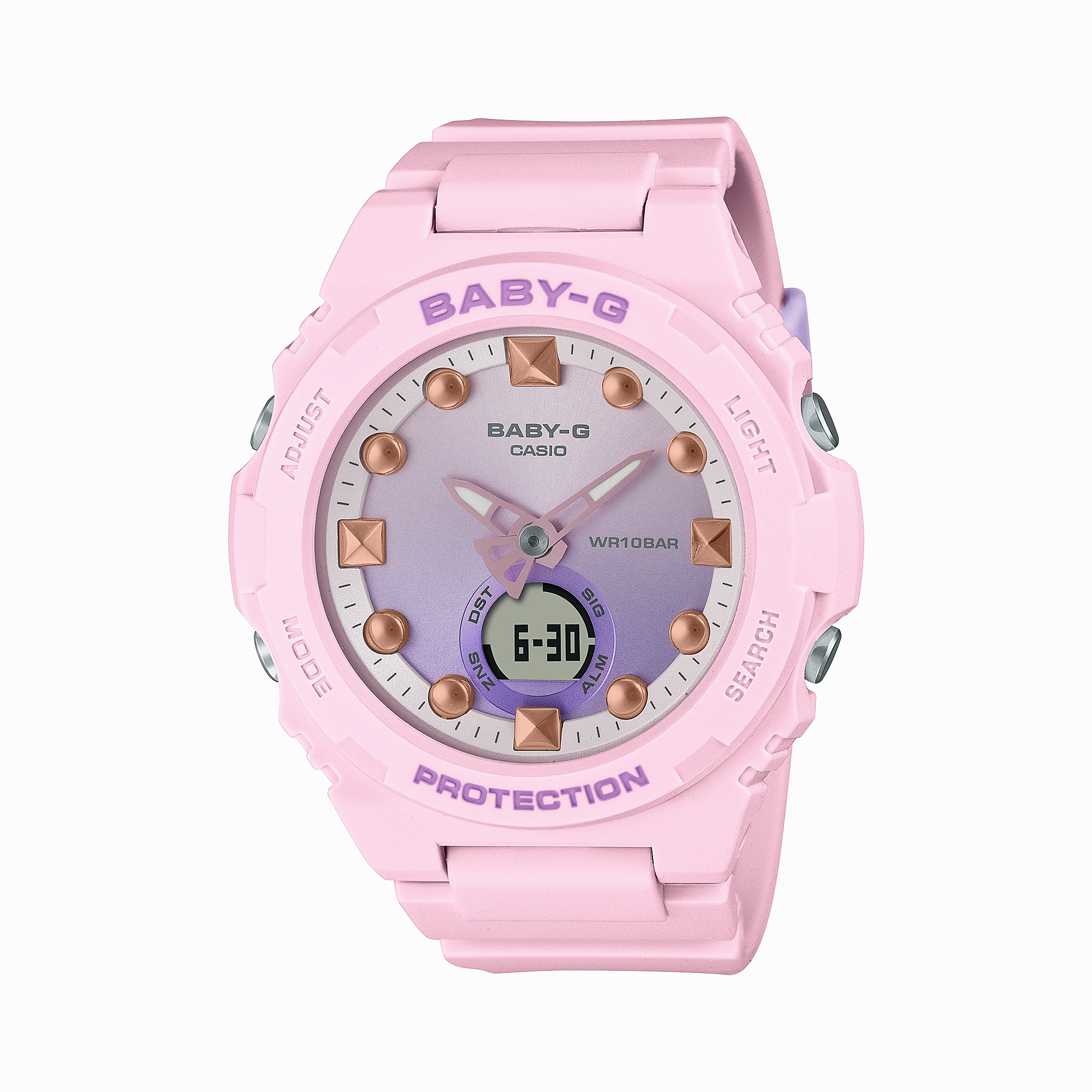 BABY-G Pink Resin Band Womens Watch BGA320-4A