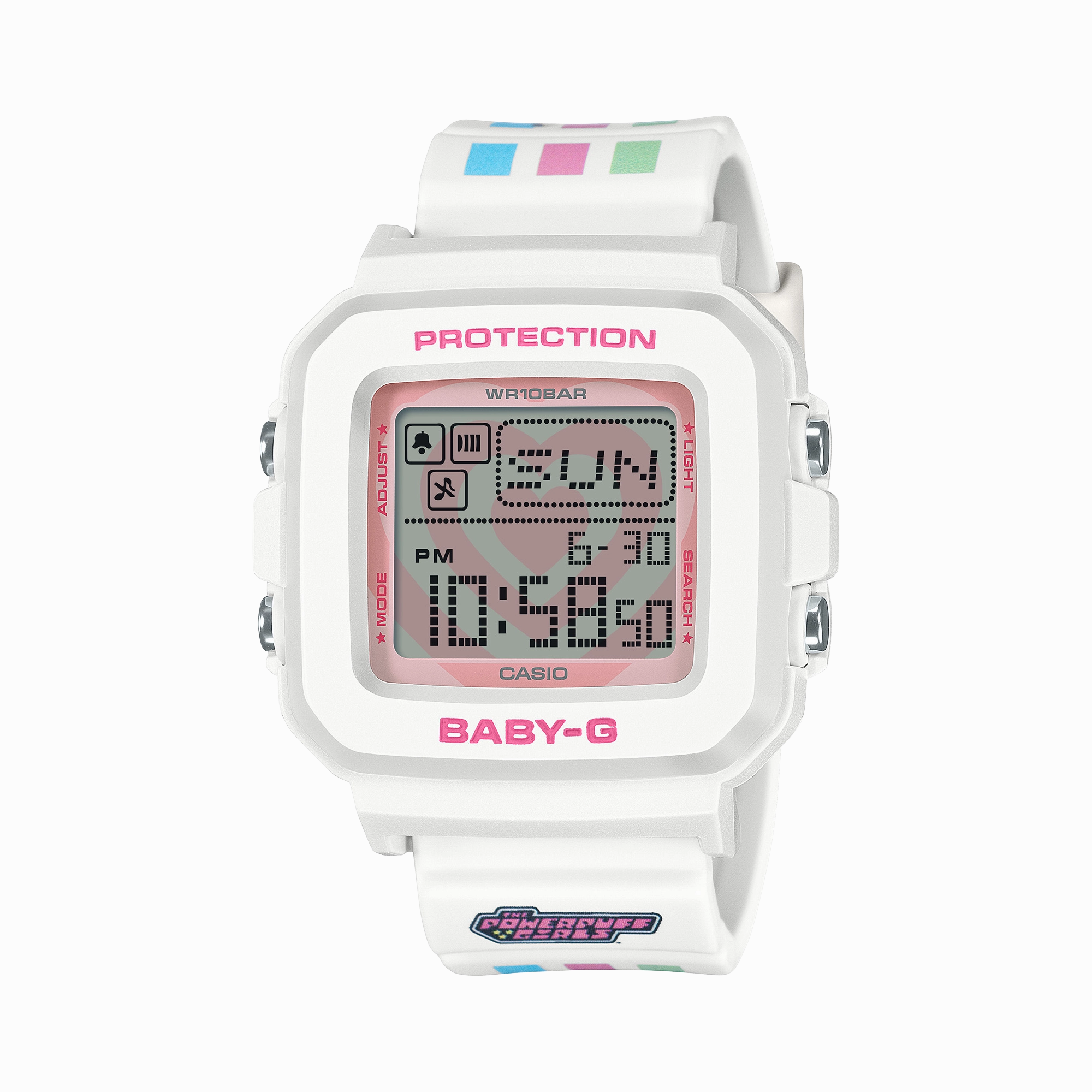 Baby G Powerpuff Girls Collaboration Resin Band Watch BGD10KPP-7D