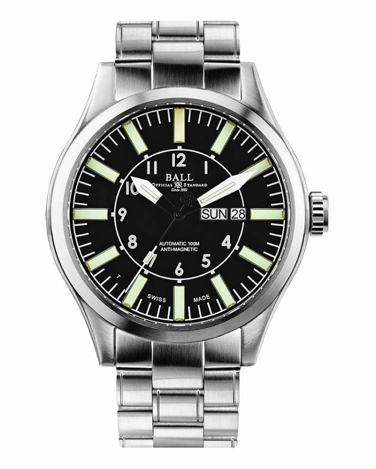 Ball Aviator Master Engineer II: Stainless Steel Automatic Timepiece NM1080C-S13-BK