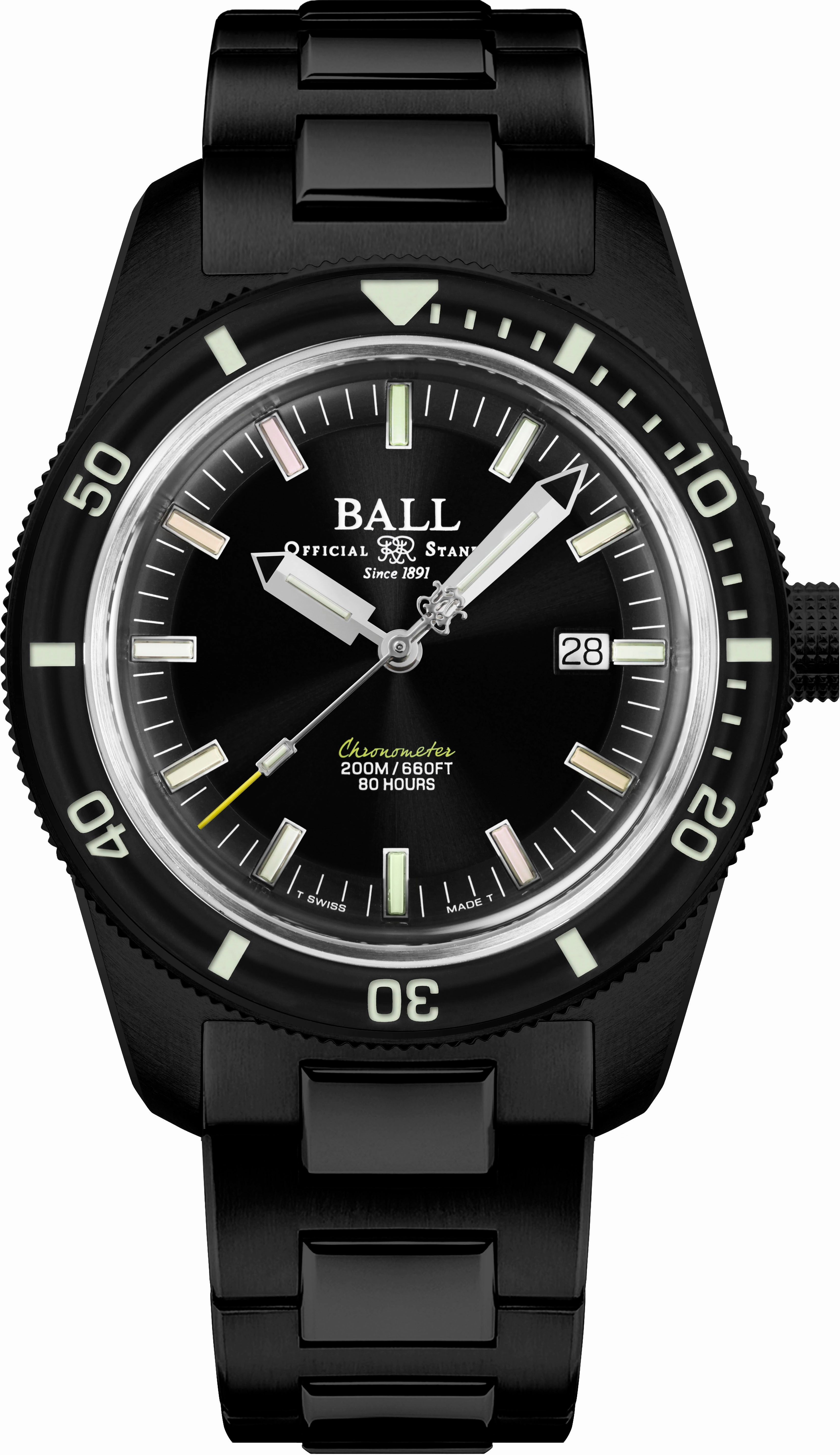 Ball Engineer II Skindiver Heritage Manufacture Chronometer DD3208B-S2C-BKR
