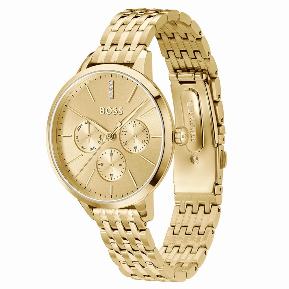 BOSS Watches Gold Plated Symphony Ladies Watch 1502782