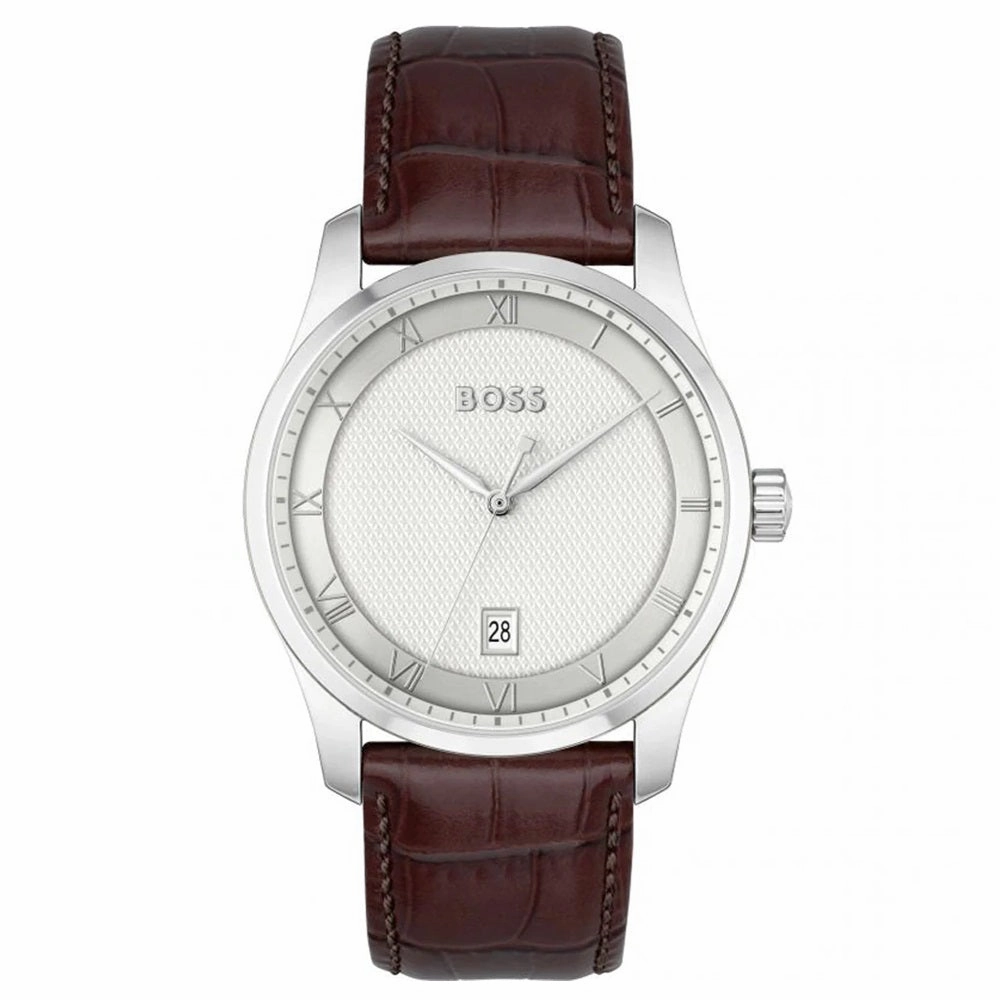 Boss Watches Principle Leather Strap Mens Watch 1514114