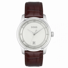 Boss Watches Principle Leather Strap Mens Watch 1514114