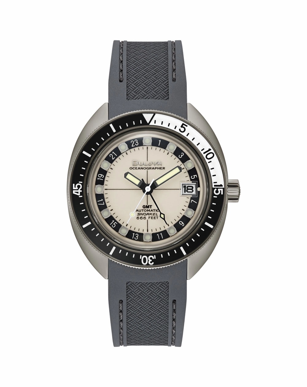 Bulova Automatic Oceanographer Devil Diver GMT Watch 98B407