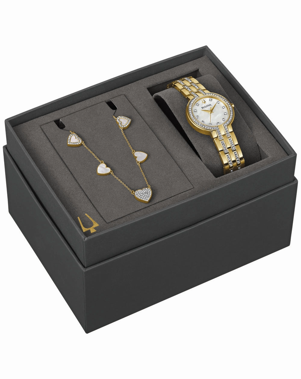Bulova Ladies Elegant Stainless Steel Watch with Box Set 98X138