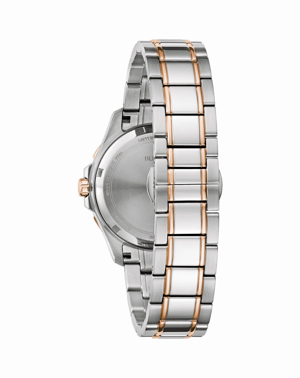 Bulova Marine Star Ladies Diamond Accented with Mother of Pearl Dial Watch 98P228