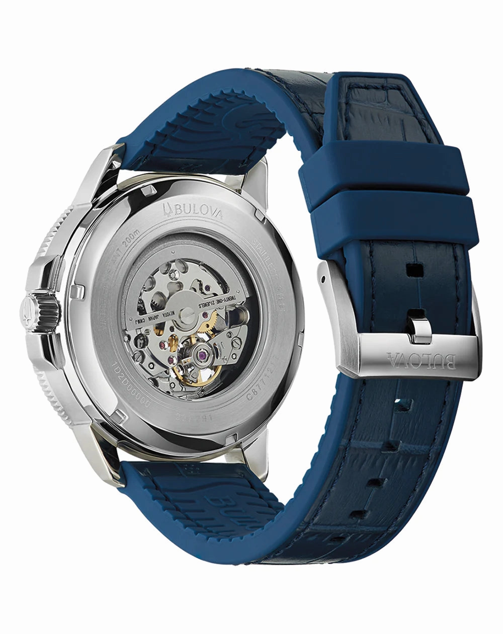 Bulova Marine Star Men's Automatic Watch 200m Water Resistant 96A291