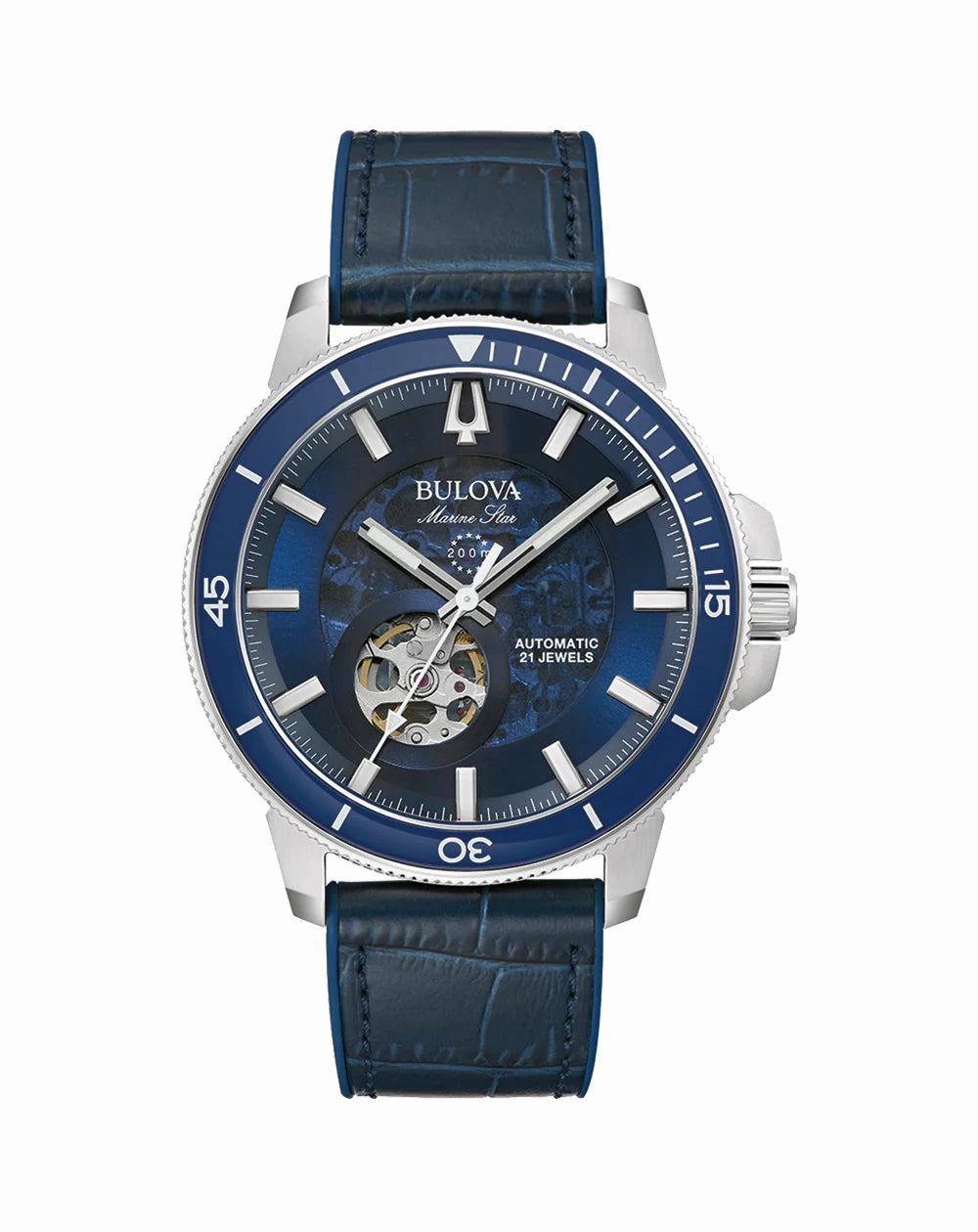 Bulova Marine Star Men's Automatic Watch 200m Water Resistant 96A291