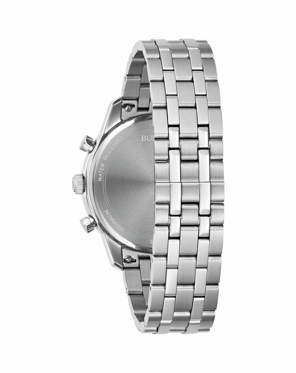 Bulova Refined Stainless Steel Chronograph Watch for Timeless Elegance 96B412
