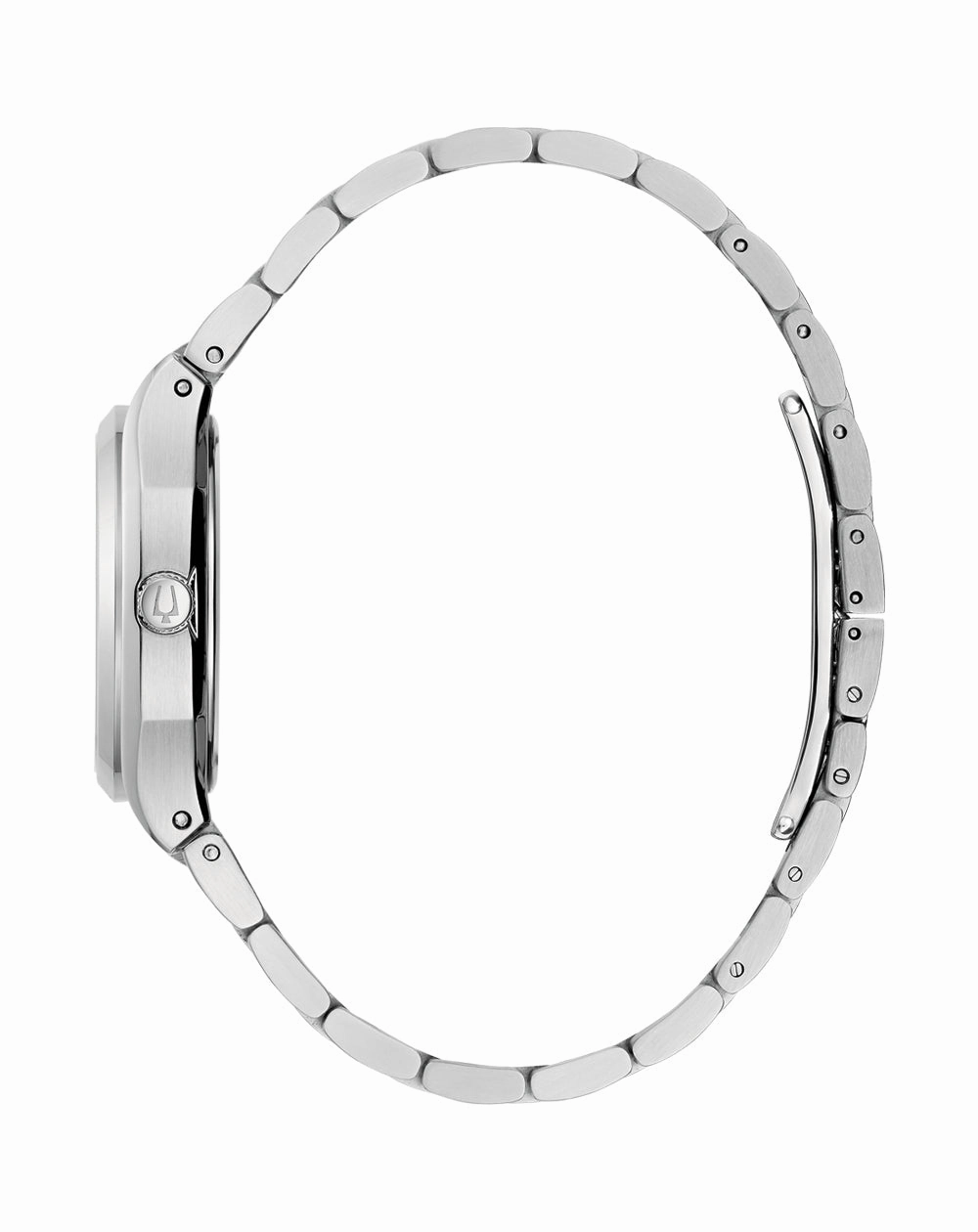 Bulova Surveyor Diamond Accent Stainless Steel Timepiece 96P243