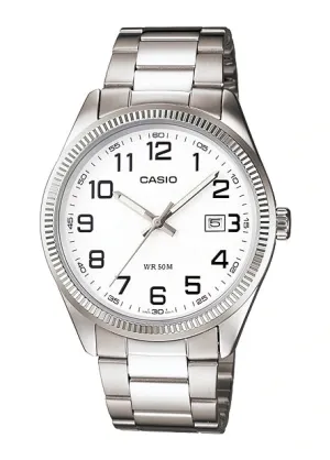 CASIO ANALOGUE 12 FIGURE DIAL STAINLESS STEEL MTP1302D-7B